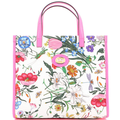 Gucci Convertible Tote Flora Canvas Medium