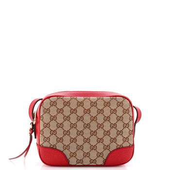 Gucci Bree Disco Crossbody Bag Gg Canvas With Leather Mini