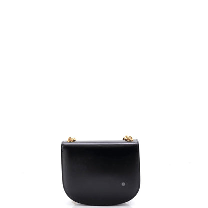 Celine Triomphe Besace Clea Chain Flap Bag Leather