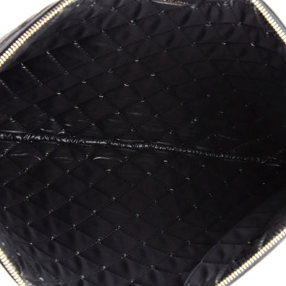 Chanel Boy O Case Clutch Quilted Caviar Large