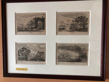 Gabriel Perelle 17Th C Engravings Set Of 4 Months Etchings Frans De Witt France