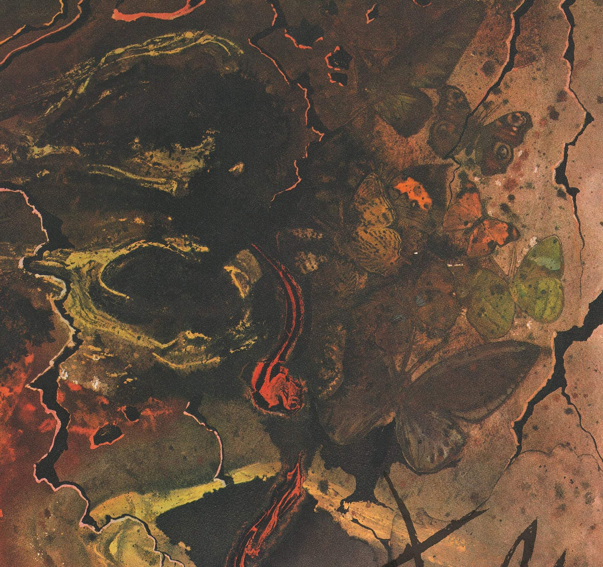 Surrealism Poster Salvador Dal Salvador Brown 1970 Auvergne 39" x 24.75
