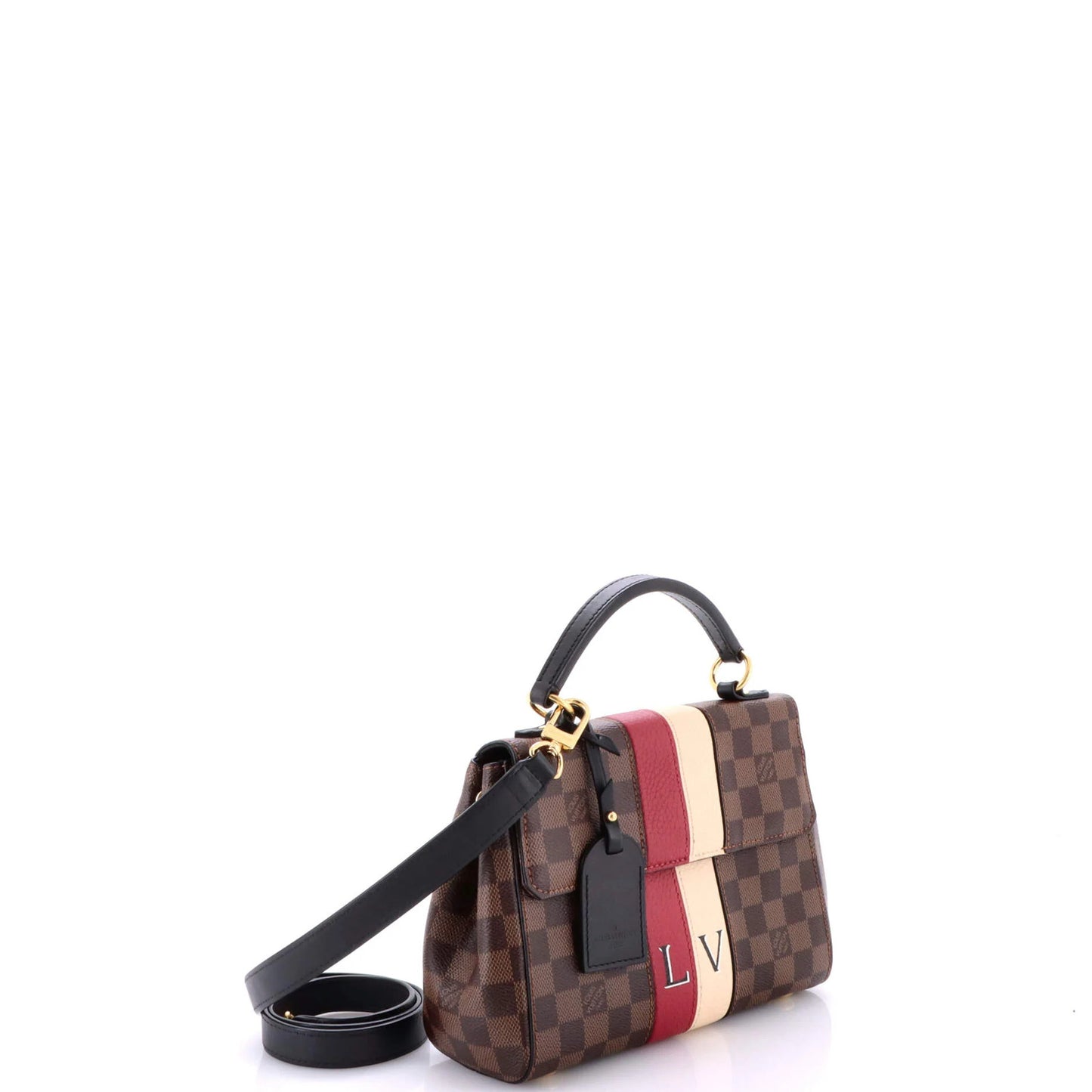 Louis Vuitton Bond Street Handbag Damier With Leather Bb