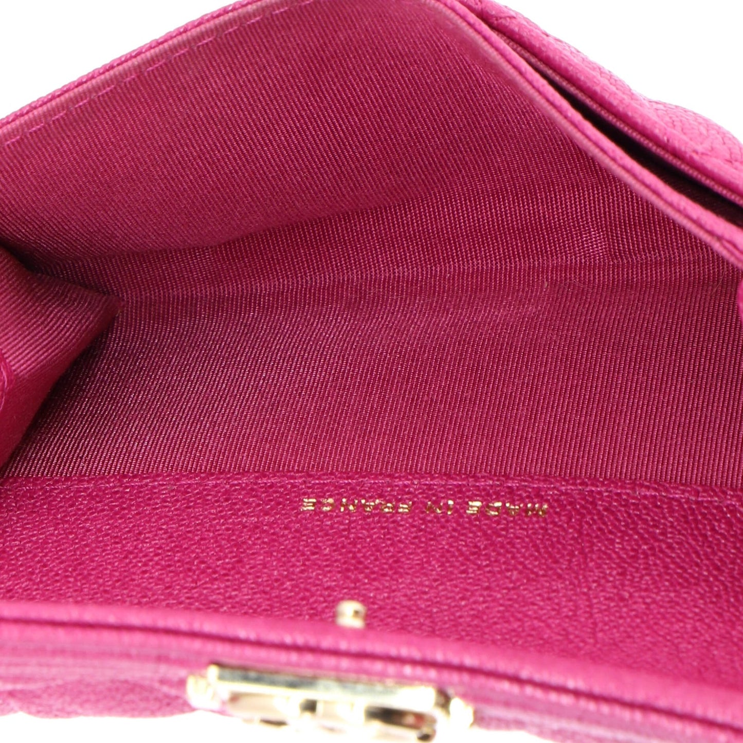 Chanel Boy Flap Card Case Quilted Caviar