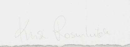 Krista Rosenkilde Technic Signed " Lithograph Abstract