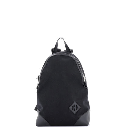 Hermes Allback Backpack Bivouac Toile With Leather