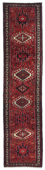 Handmade Vintage Oriental Runner Rug 2X10 Ft Red