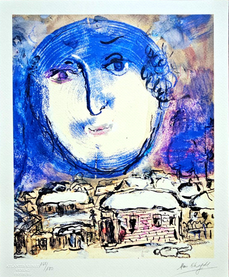 Marc Chagall Lithograph Coa Signed Hand Numbered Crayon Limited Museum