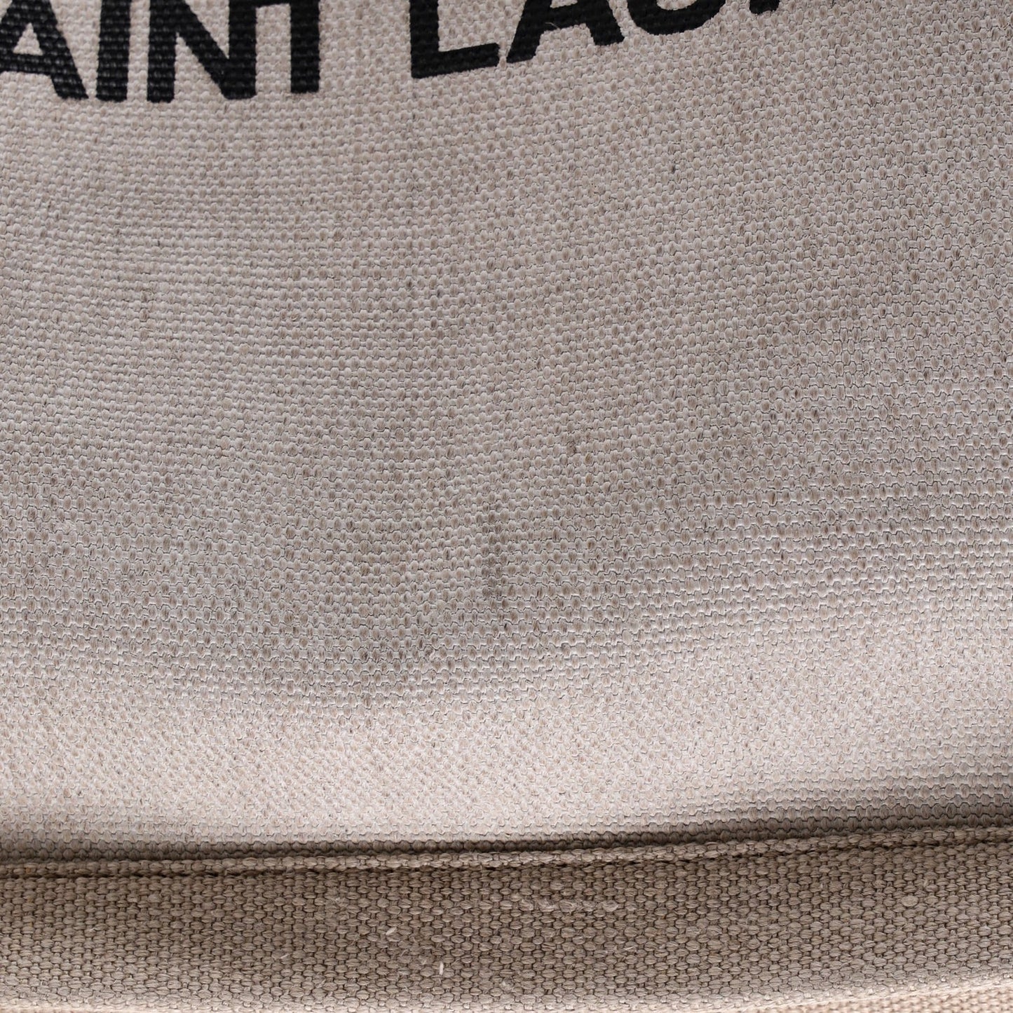 Large Saint Laurent Rive Gauche Shopper Tote Canvas