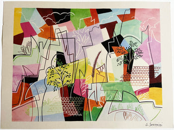 Gino Severini. Lithograph Venice Biennale 1968 Coa Original Numbered