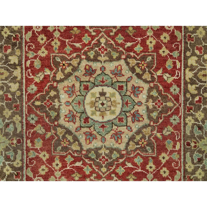 2'7"X22' Cherry Red Wool Haji Jalili Design Hand Knotted Xl Runner Rug