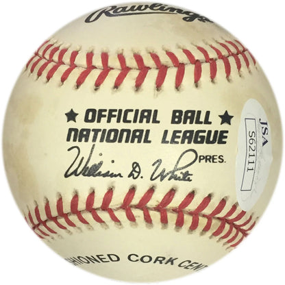 Joe Barnes Autographed National League Baseball