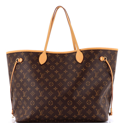 Louis Vuitton Neverfull Nm Tote Monogram Canvas Gm