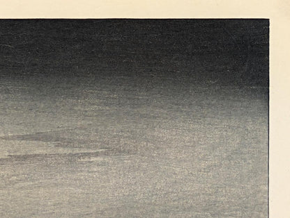 Rare Japanese Woodblock Print "Sailing Boats" By Koson Ohara (Shoson), C. Meiji