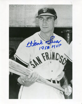 Hank Sauer 1952 Mvp Autographed 8X10 Photo