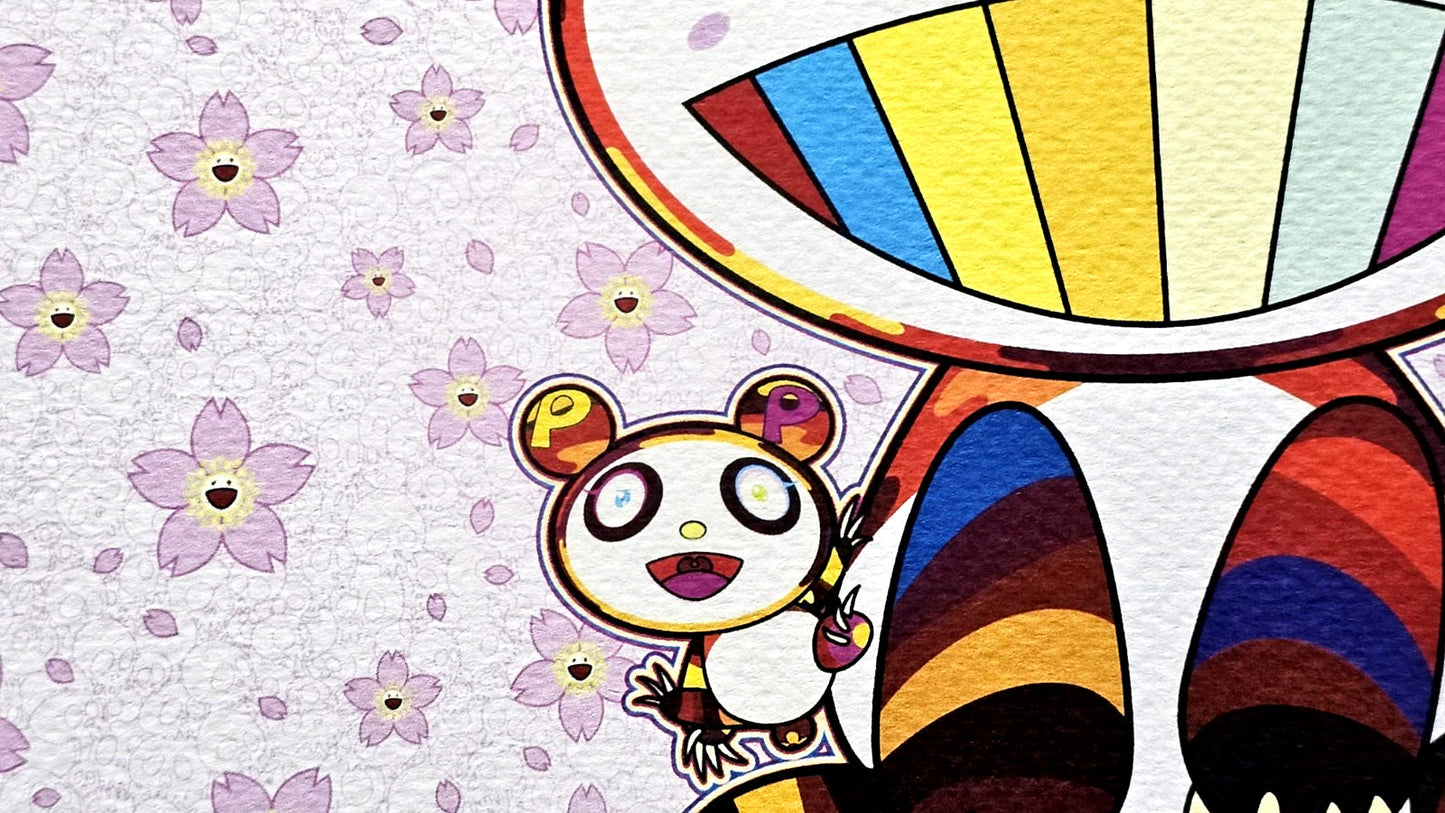 Takashi Murakami Lithograph Coa Numbered In Pencil Limited