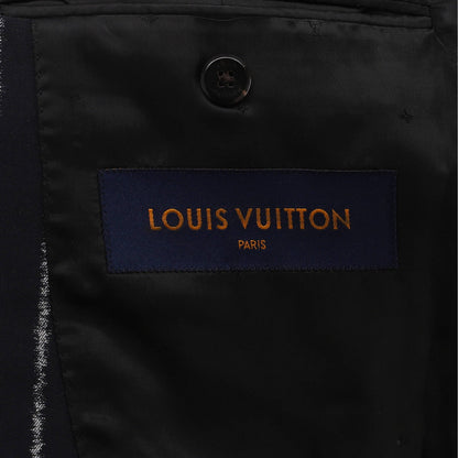 Louis Vuitton Women'S Single Breasted Blazer Pinstripe Cotton