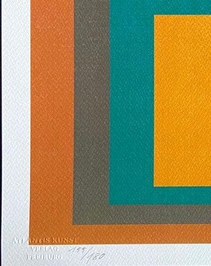Josef Albers Lithograph Certified Coa (Paul Klee-Piet-Mondrian)