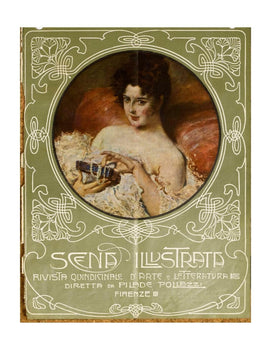 Scena Illustrata Arts Literature Music Theatre Cover Woman 1900