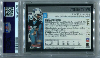 Steve Smith 2001 Bowman Chrome Refractor #132 Psa