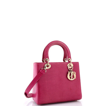 Christian Dior Lady Dior Bag Lizard Medium