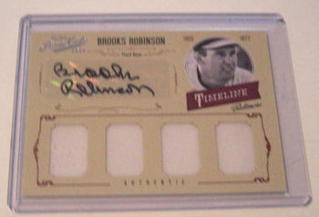 Brooks Robinson 2012 Prime Cuts Game Used Quad