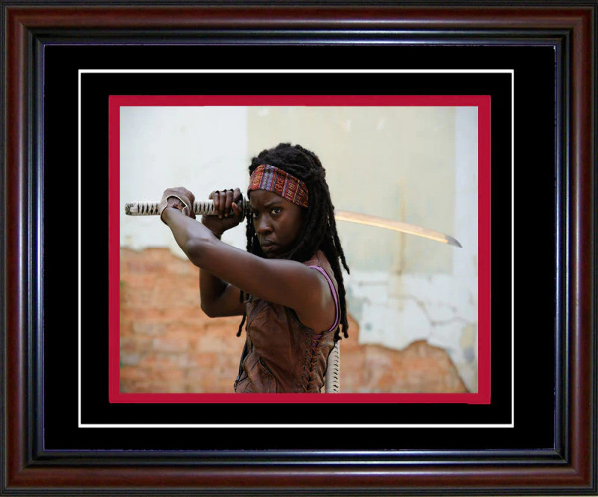 Danai Gurira Unsigned Framed Michonne Walking