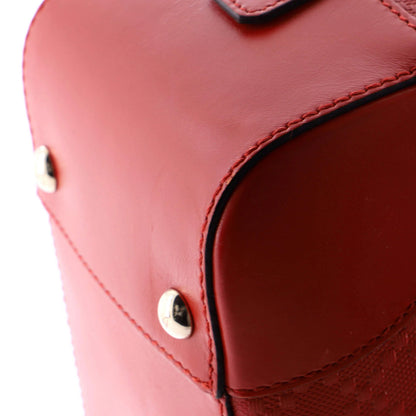 Gucci Bright Top Handle Bag Diamante Leather Small