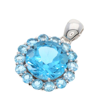 4.5ct Topaz Pendant top K18 White Gold  4g