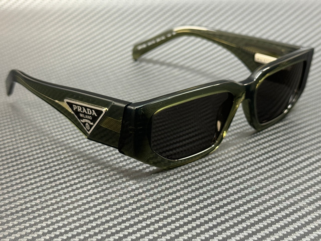 PRADA PR 09ZS 25A40L Military Green Grey Men's 54 mm Sunglasses