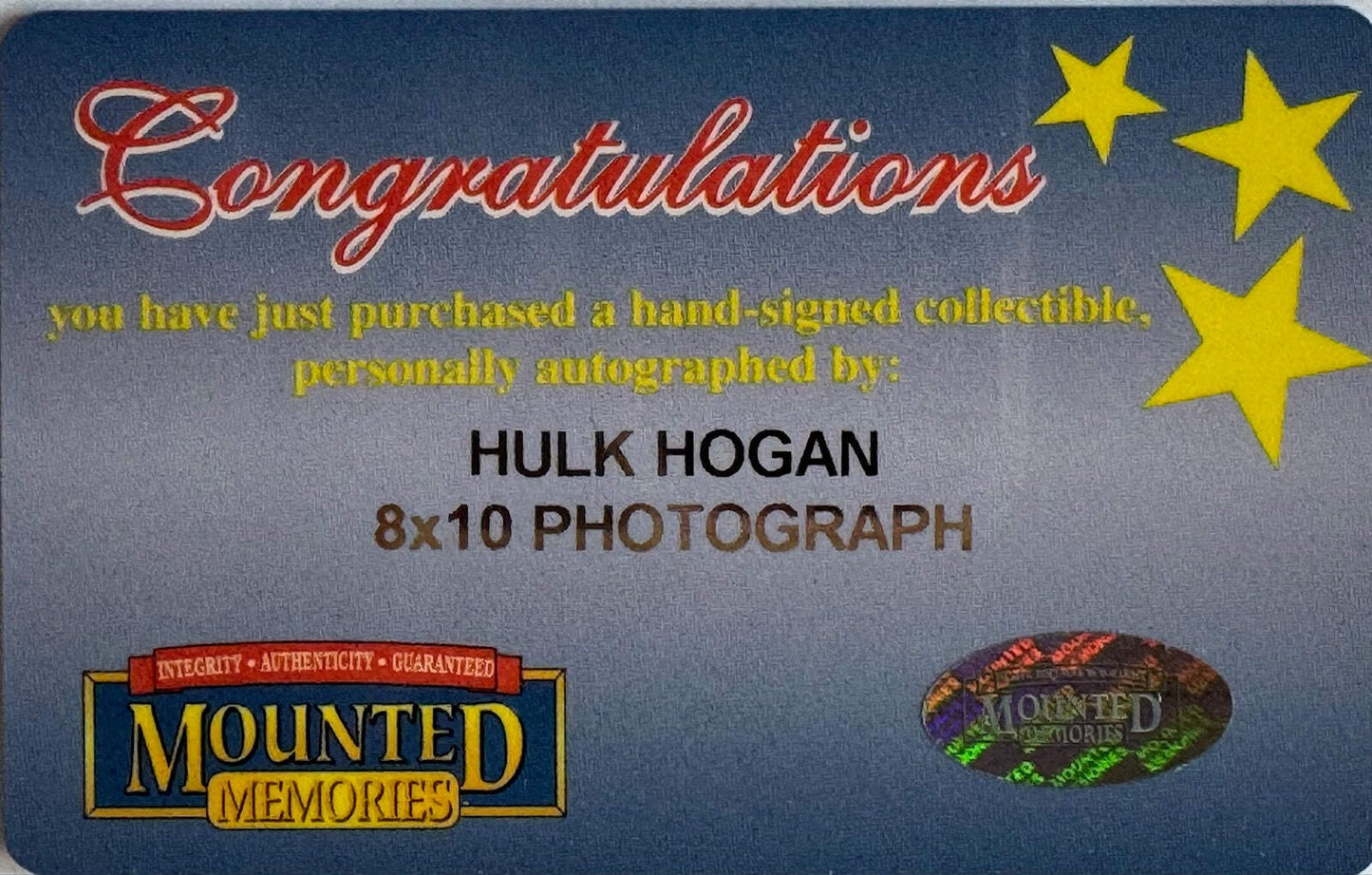 Hulk Hogan Autographed 8X10 Photo With Muhammad Ali (Mounted Memories)
