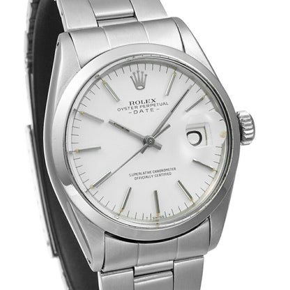 Rolex Oyster Perpetual Date 1500 White Men'S Used Watch #114728