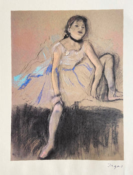 Edgar Degas Lithograph Coa Mourlot Published Signed Cataloged