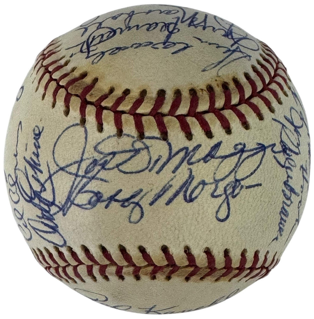 Old Timers Autographed Official National League Baseball