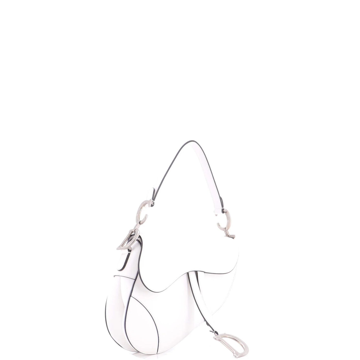 Christian Dior Saddle Handbag Leather Medium