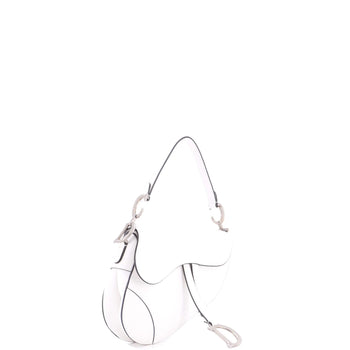 Christian Dior Saddle Handbag Leather Medium