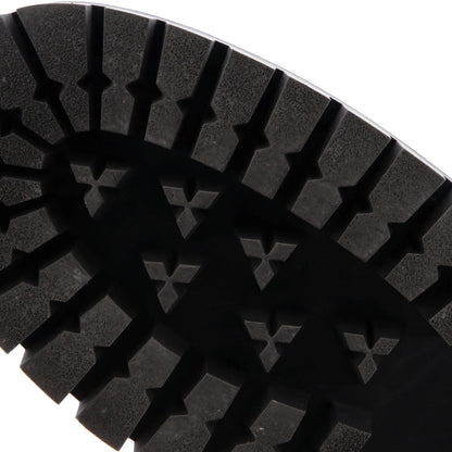 Gucci Women'S Platform Lug Sole Combat Boots Gg Embossed Leather