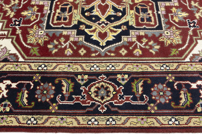 Heriz Serapi Oriental Rug Floral Style Large