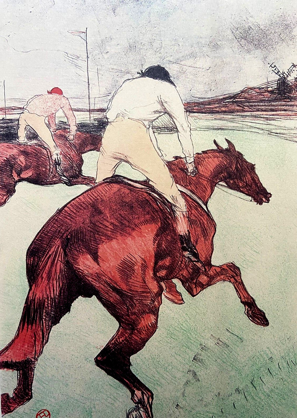 Henri De Toulouse-Lautrec Mourlot 1952 Coa Signed Stamp Published