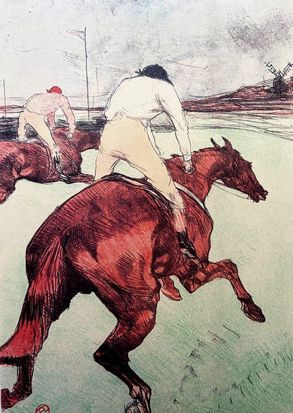 Henri De Toulouse-Lautrec Mourlot 1952 Coa Signed Stamp Published