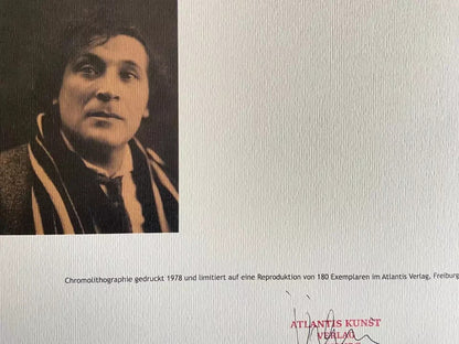 Marc Chagall Lithograph Coa Original Numbered Signed Collection Stamp