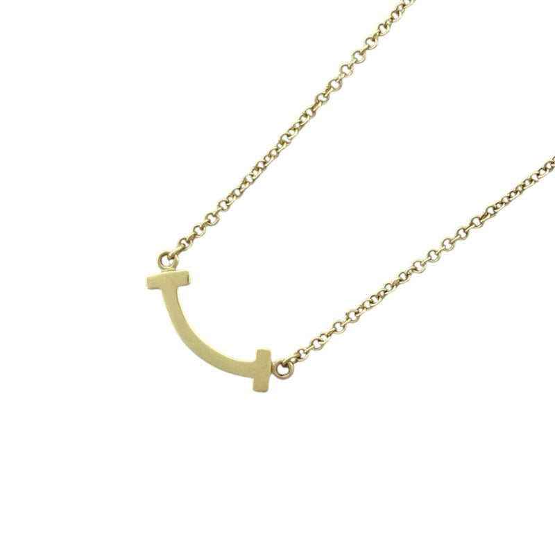 Tiffany & Co. T Smile Mini Necklace Gold 750