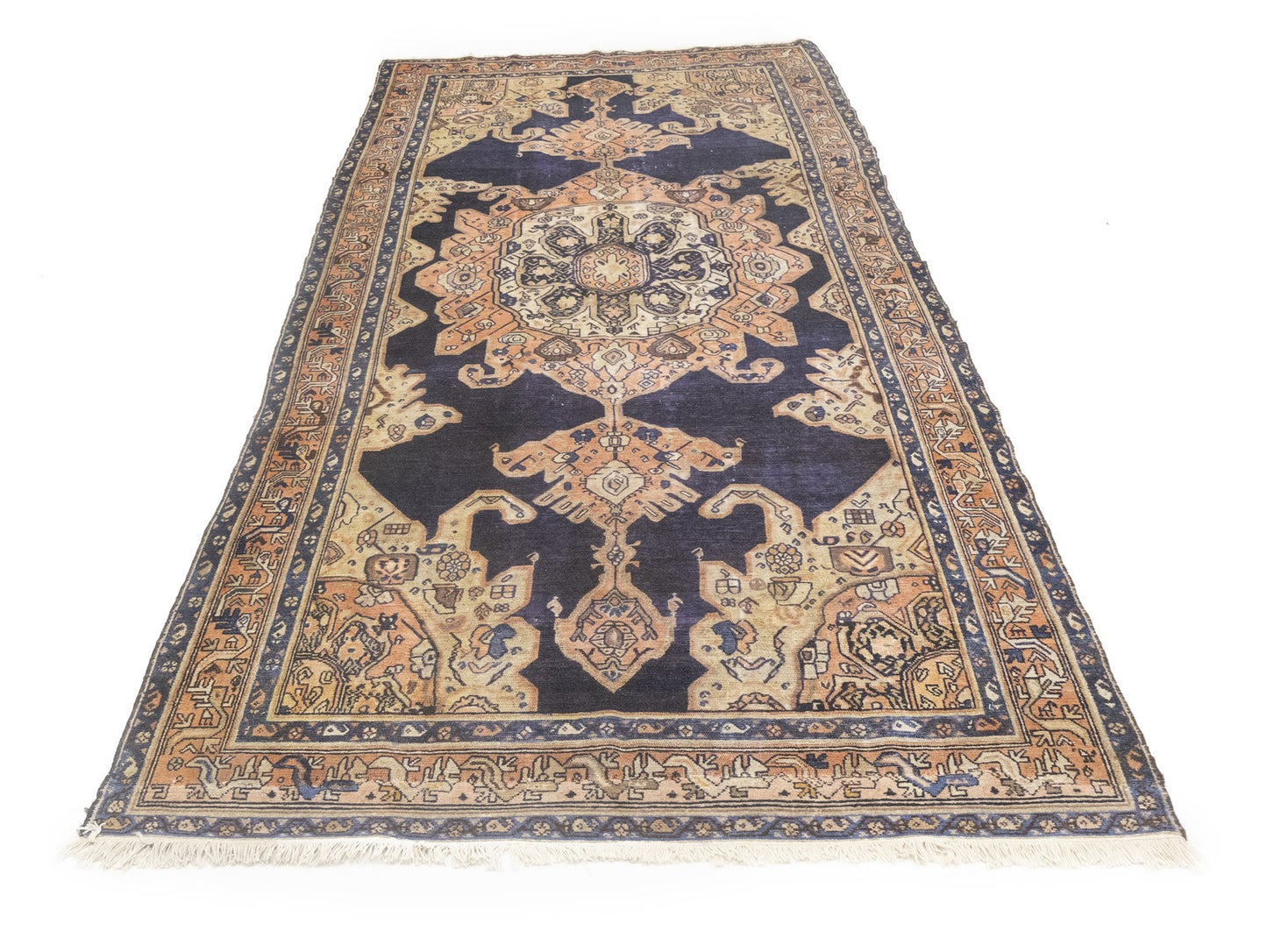 5X11 Handmade Antique Oriental Rug Tribal Design Carpet Living Room Decor