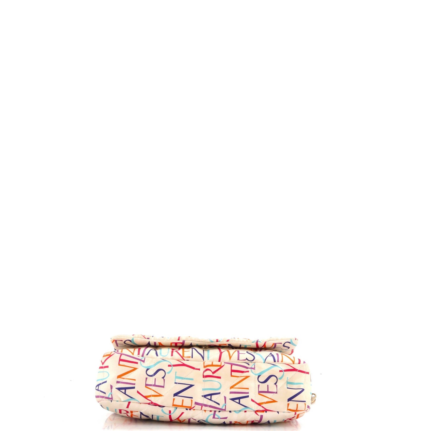 Saint Laurent Jamie Flap Bag Quilted Printed Silk Medium