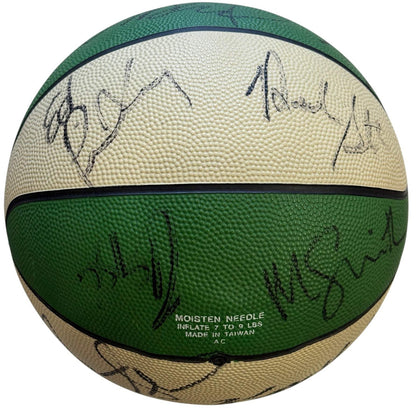 1990-91 Boston Celtics Team Signed Spalding Basketball (Jsa)