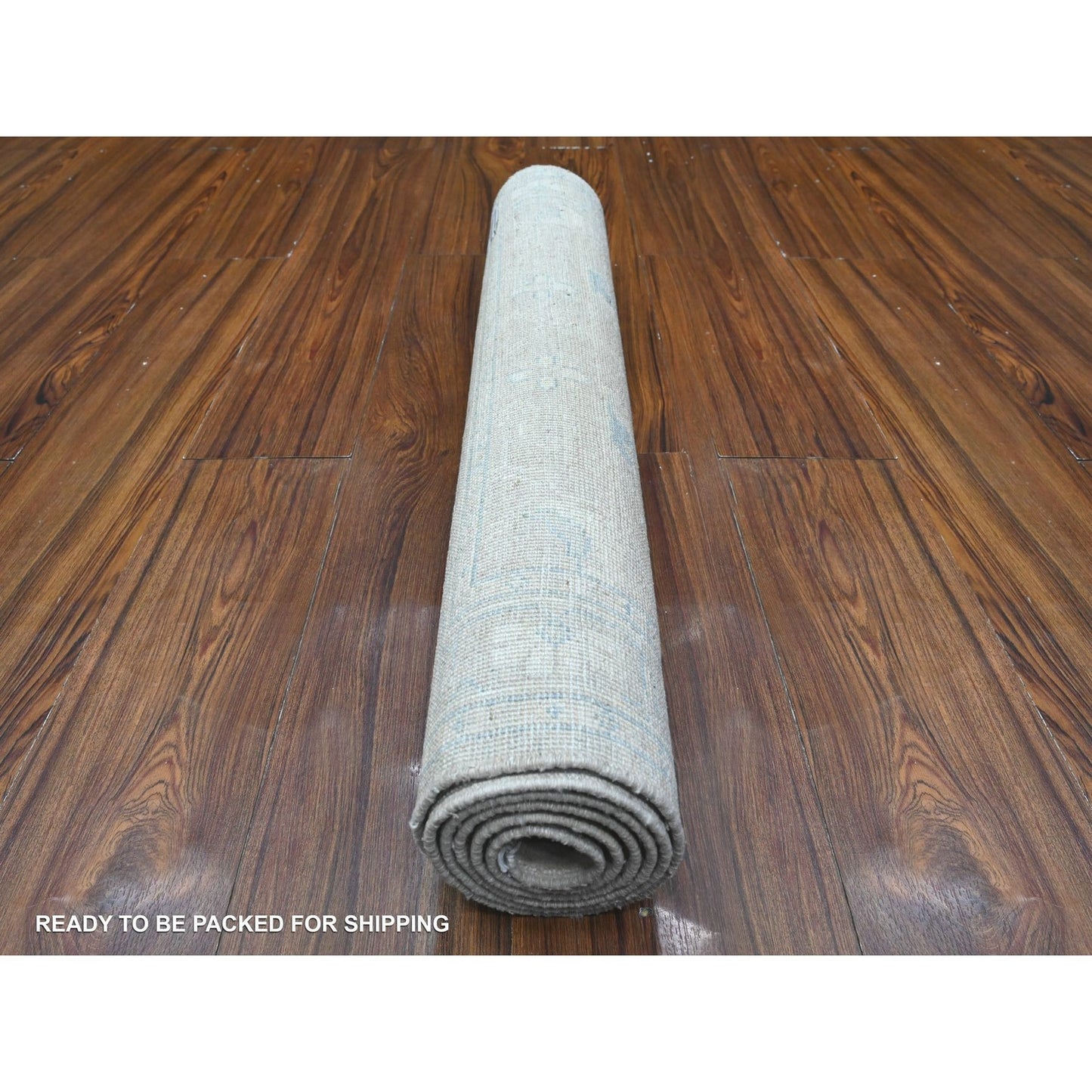 2'9"X5'6" Gray Hand Knotted Fine Aryana Peshawar Wool Runner Oriental Rug