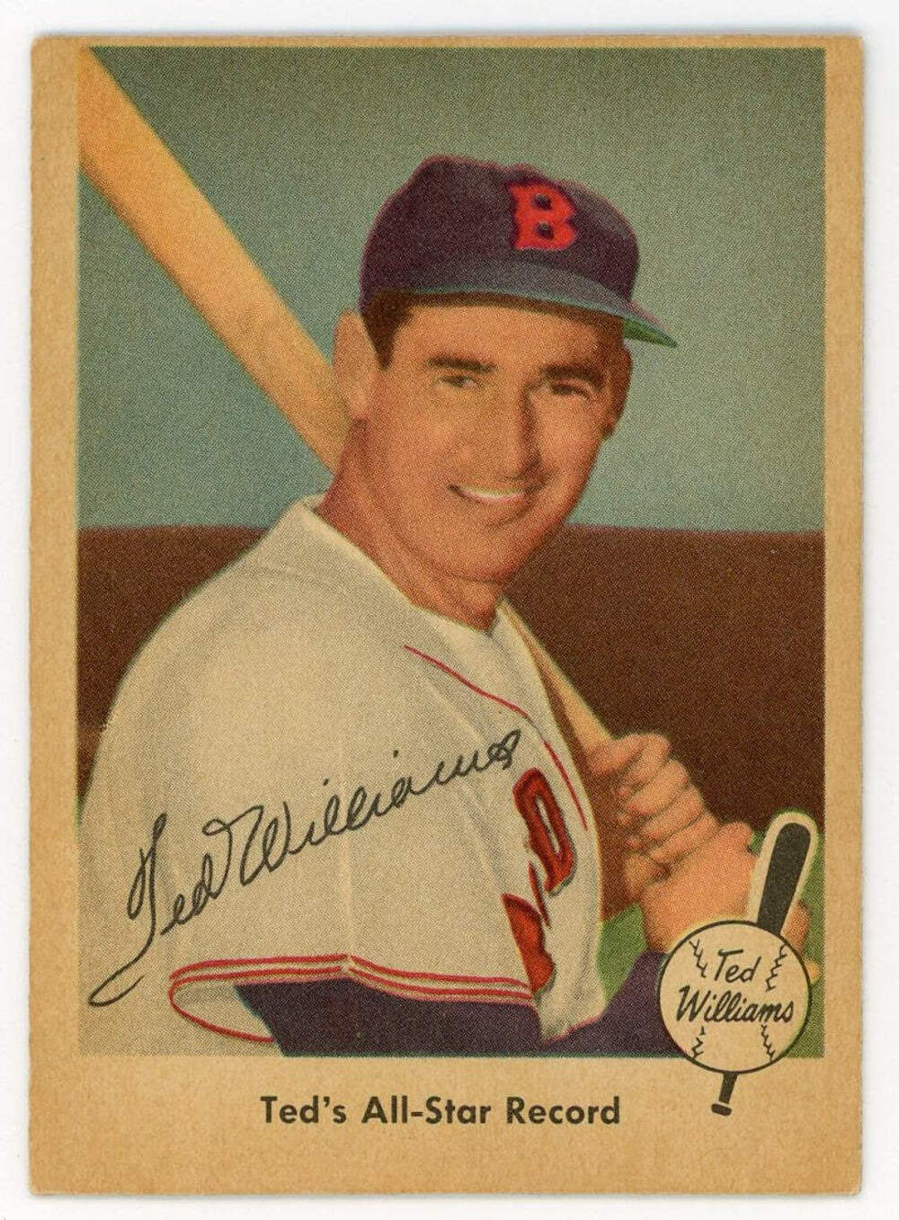 Ted Williams 1959 Fleer Baseball Card #63 Ted'S All-Star Record