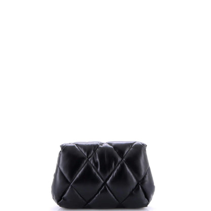 Balenciaga Touch Clutch Quilted Puffy Leather Medium