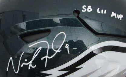 Nick Foles Signed/Inscr Full Size Speed Flex Auth