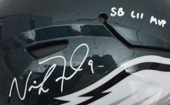 Nick Foles Signed/Inscr Full Size Speed Flex Auth